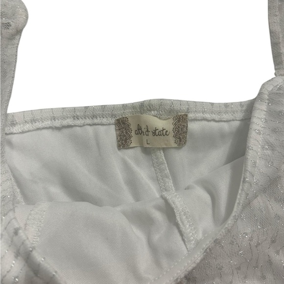 Altar'd White Mini Tiered Women's Dress Large - Picture 10 of 14